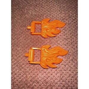 2 Playmobil Or Imaginext Flame Accessories